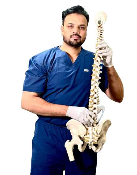 Dr. Harun Mansuri, Lead Spine and Neuro Physiotherapist at Neuro Spine Solution Jaipur.